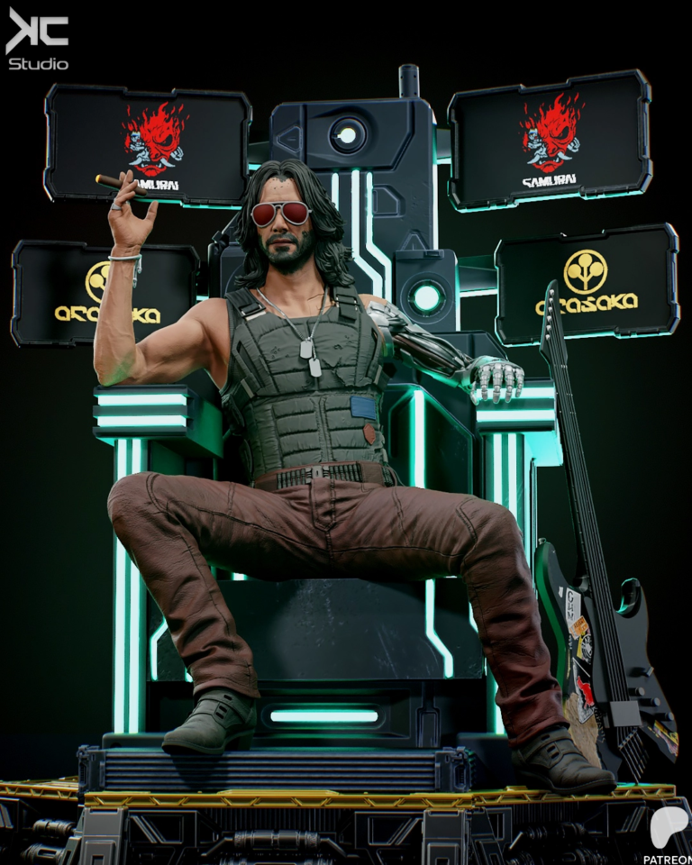 Johnny Silverhand STL 2 - Cyberpunk