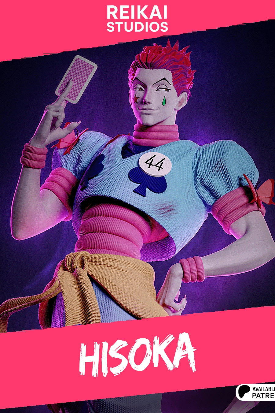 Hisoka Morow STL 3 - Hunter x Hunter
