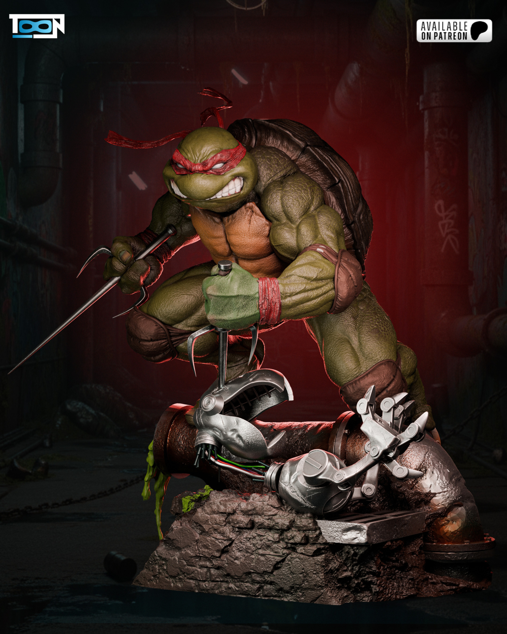 Raphael STL - Teenage Mutant Ninja Turtles