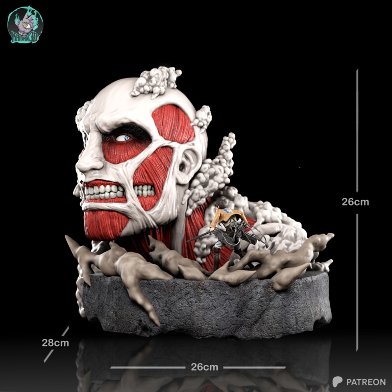Colossal Titan vs Eren Diorama - Attack on Titan