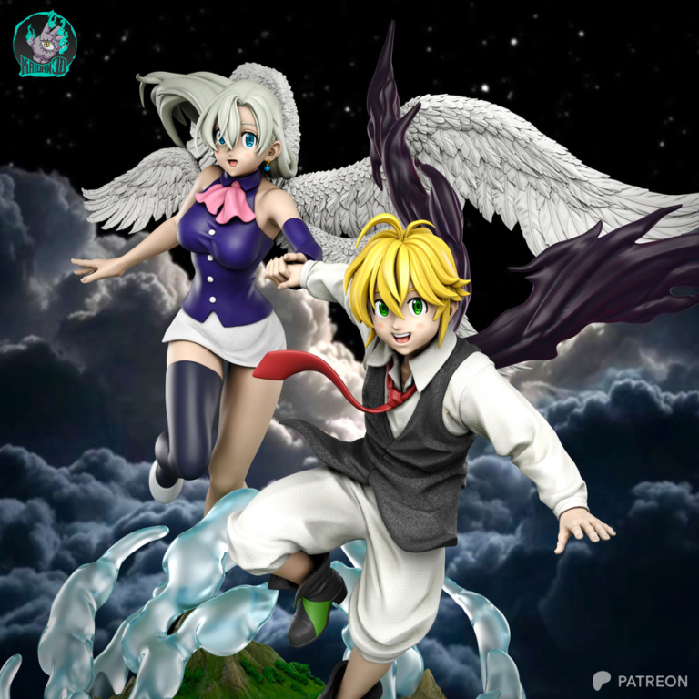 Meliodas and Elizabeth STL Cover