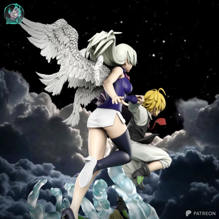 Meliodas and Elizabeth STL - The Seven Deadly Sins