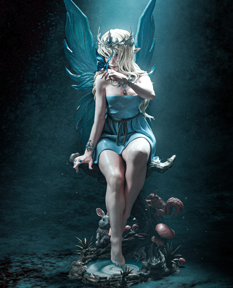 Divine Fairy STL - Fantasy