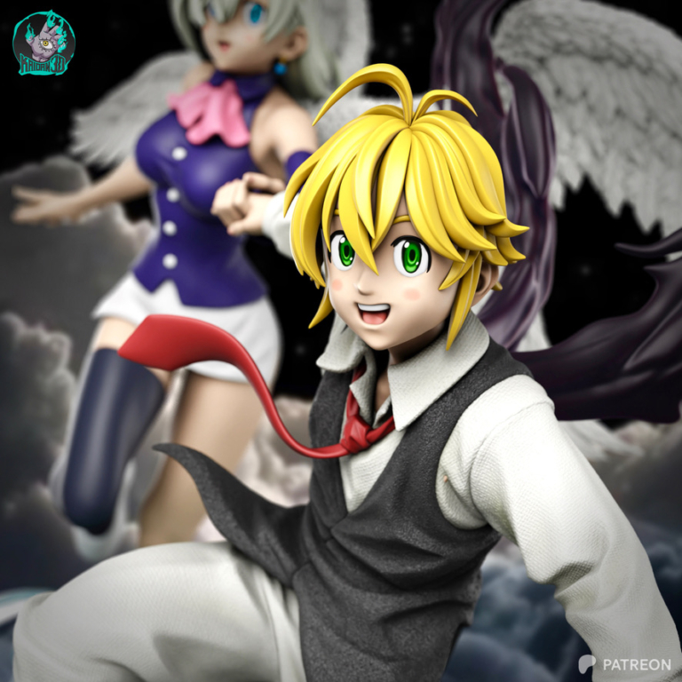 Meliodas and Elizabeth STL - The Seven Deadly Sins