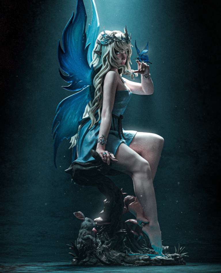 Divine Fairy STL - Fantasy