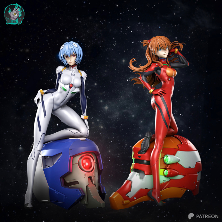 Asuka Langley STL 4 - Neon Genesis Evangelion