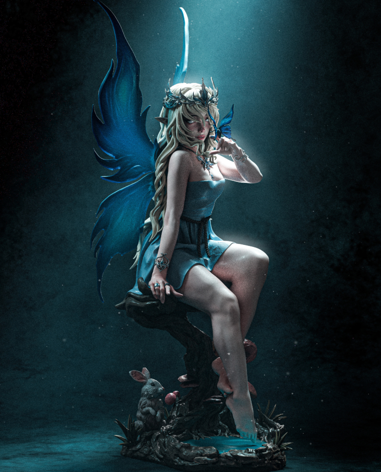 Divine Fairy STL - Fantasy