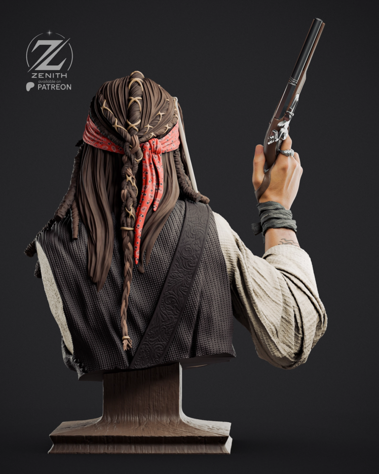 Jack Sparrow STL - Pirates of the Caribbean