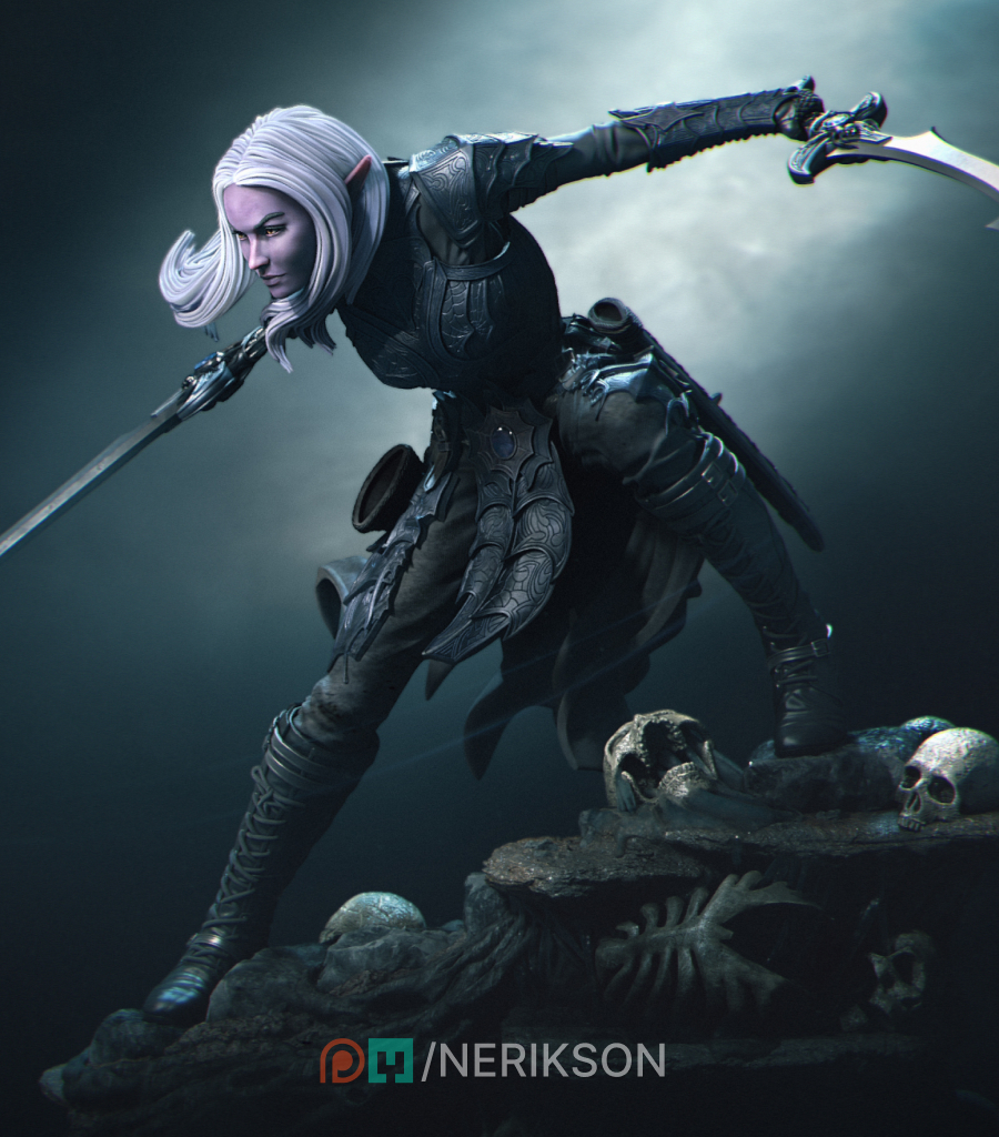 Lierin the Drow Fighter Cover