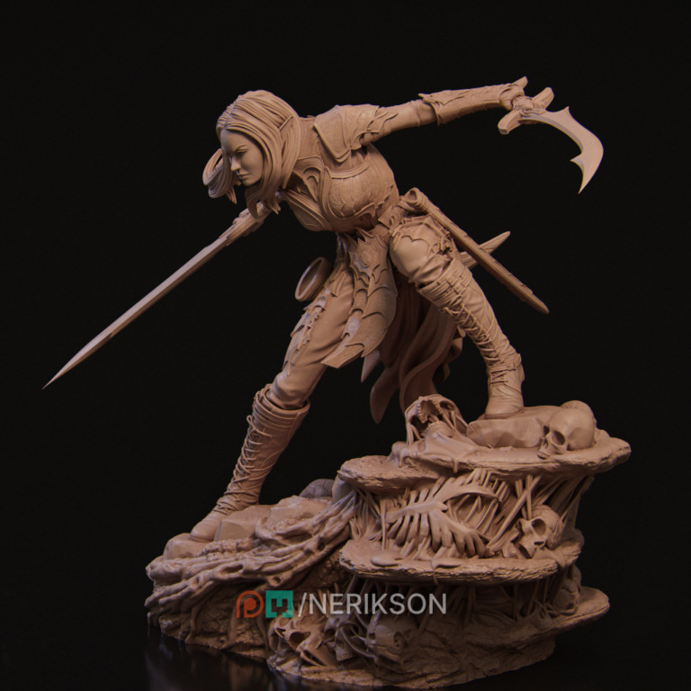 Lierin the Drow Fighter - Fantasy