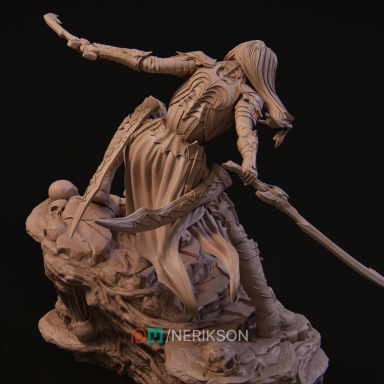 Lierin the Drow Fighter - Fantasy