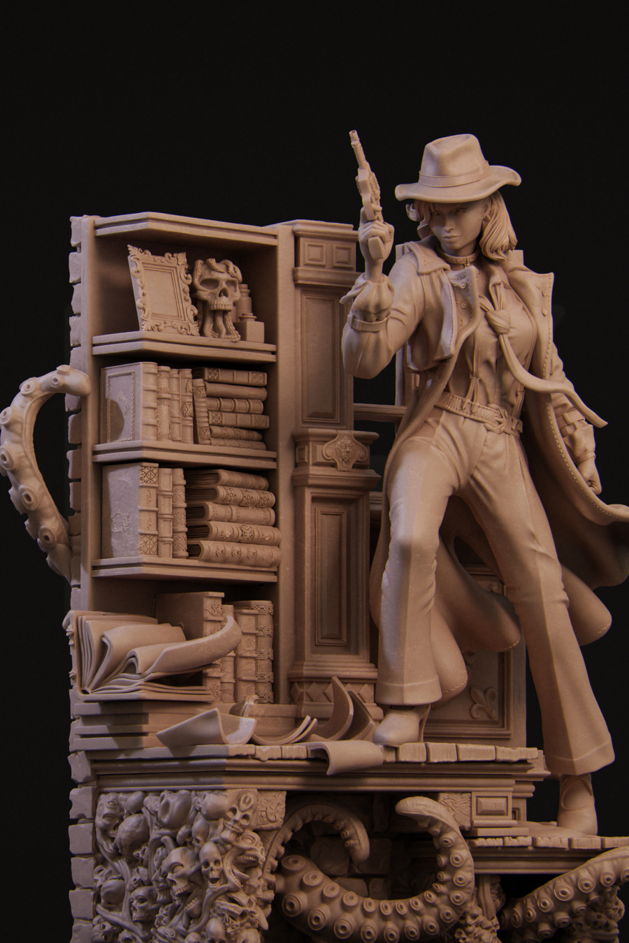 Laura the Detective Diorama Laura Diorama Clay 001 1440x1920 1