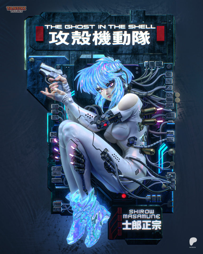 Motoko Kusanagi STL 3 - Ghost in the Shell