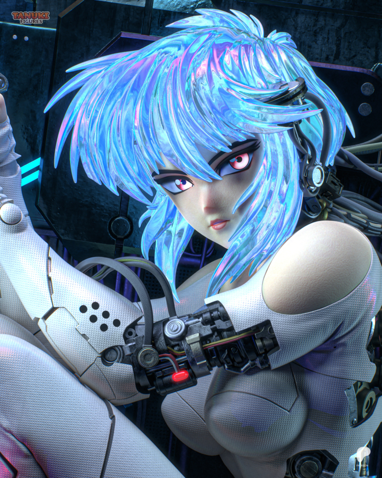 Motoko Kusanagi STL 3 - Ghost in the Shell