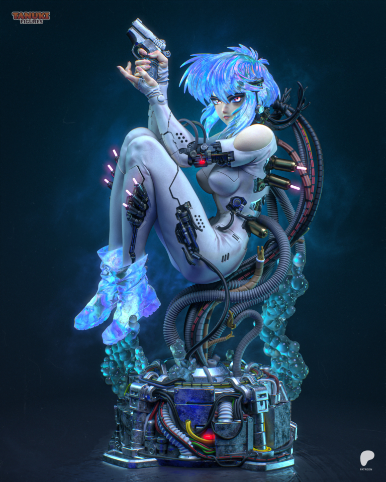 Motoko Kusanagi STL 3 - Ghost in the Shell