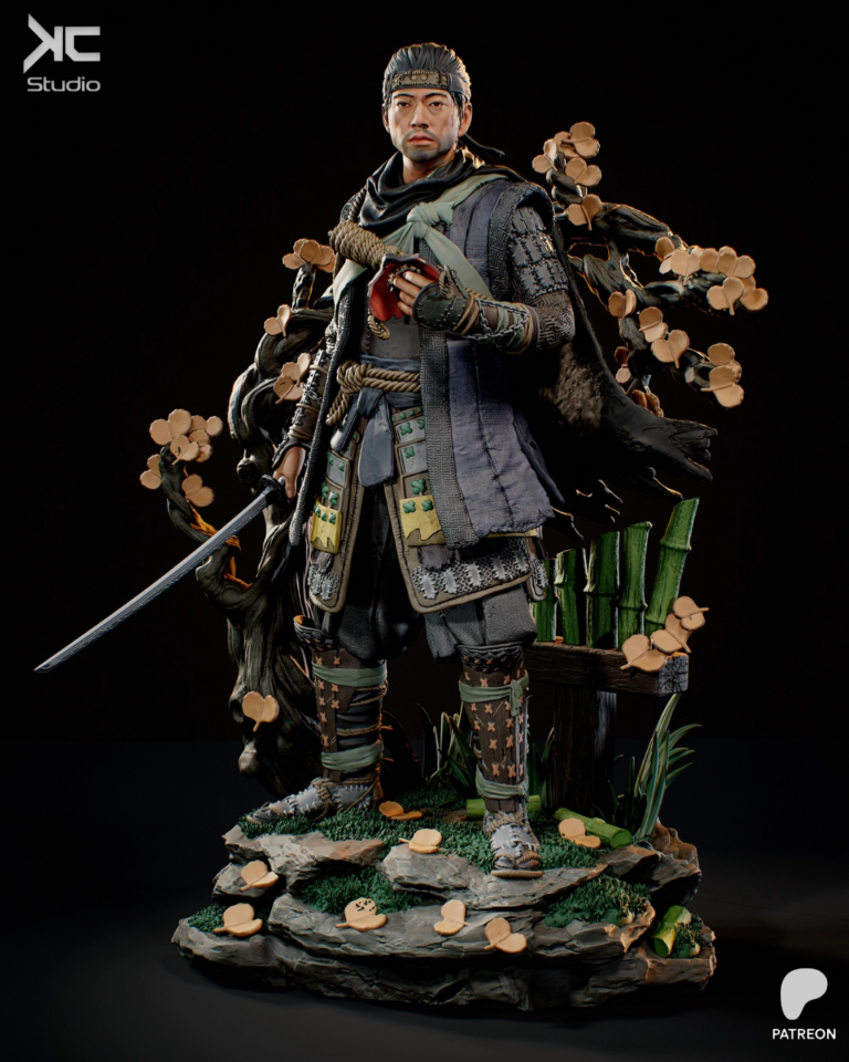 Jin Sakai STL 3 - Ghost of Tsushima