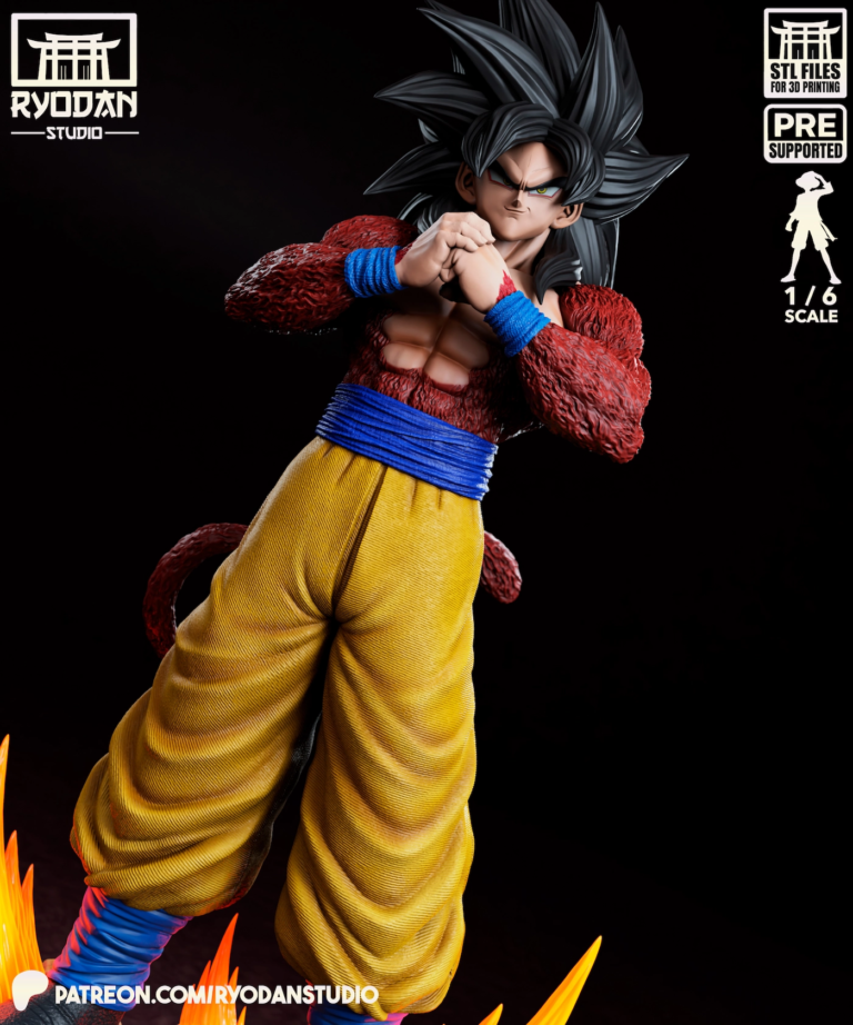 Goku SSJ4 STL 3 - Dragon Ball
