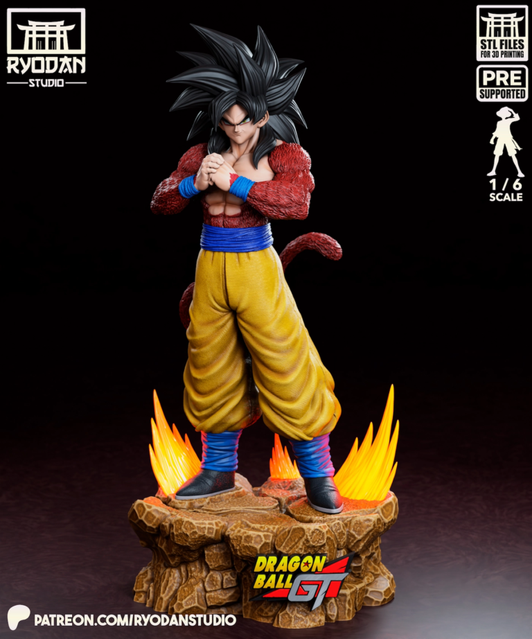 Goku SSJ4 STL 3 - Dragon Ball