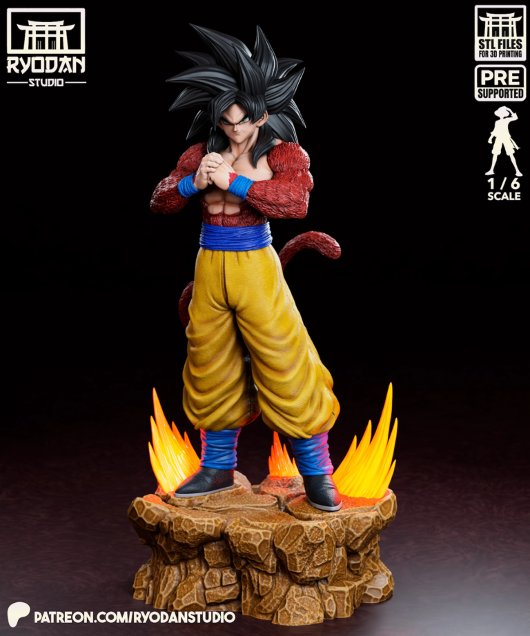 Goku SSJ4 STL 3 - Dragon Ball
