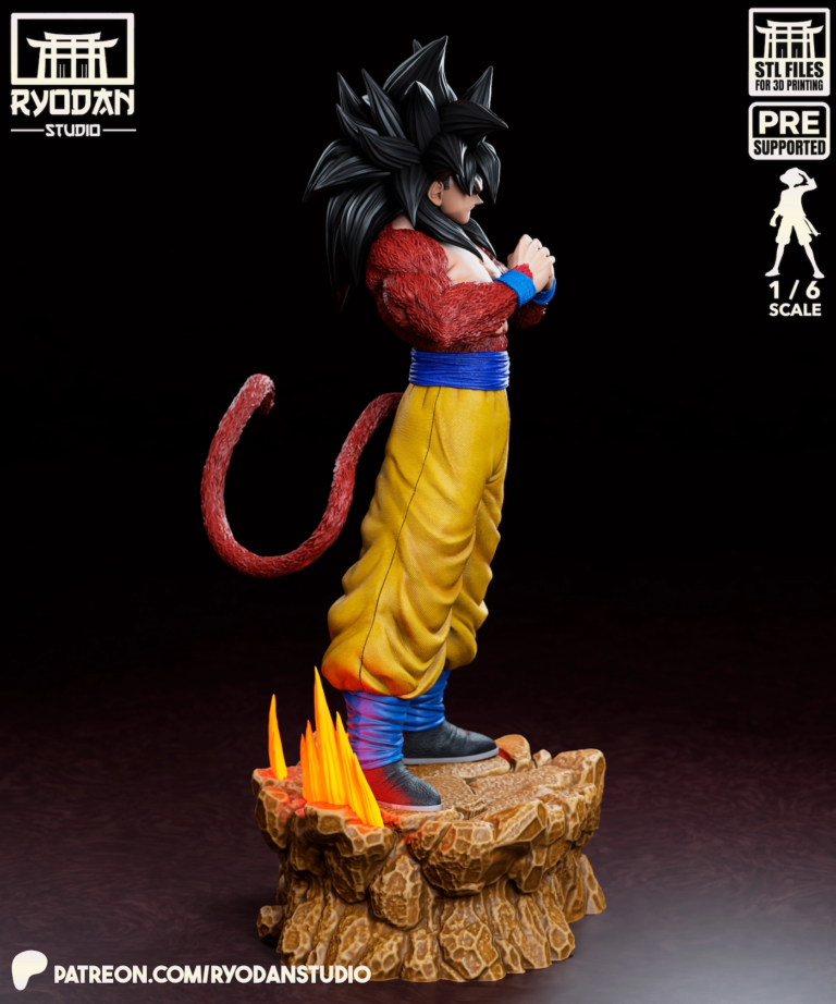 Goku SSJ4 STL 3 - Dragon Ball