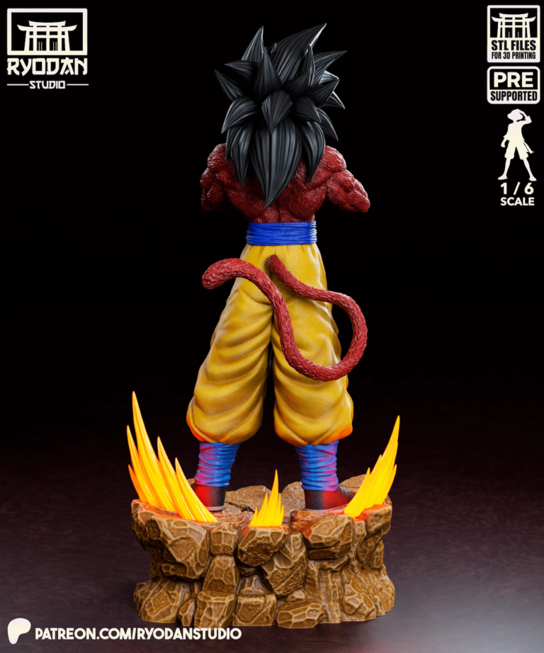Goku SSJ4 STL 3 - Dragon Ball