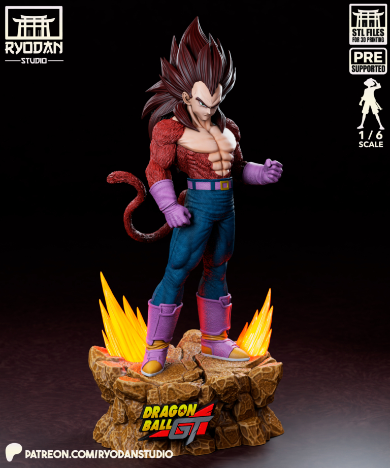 Vegeta SSJ4 STL - Dragon Ball