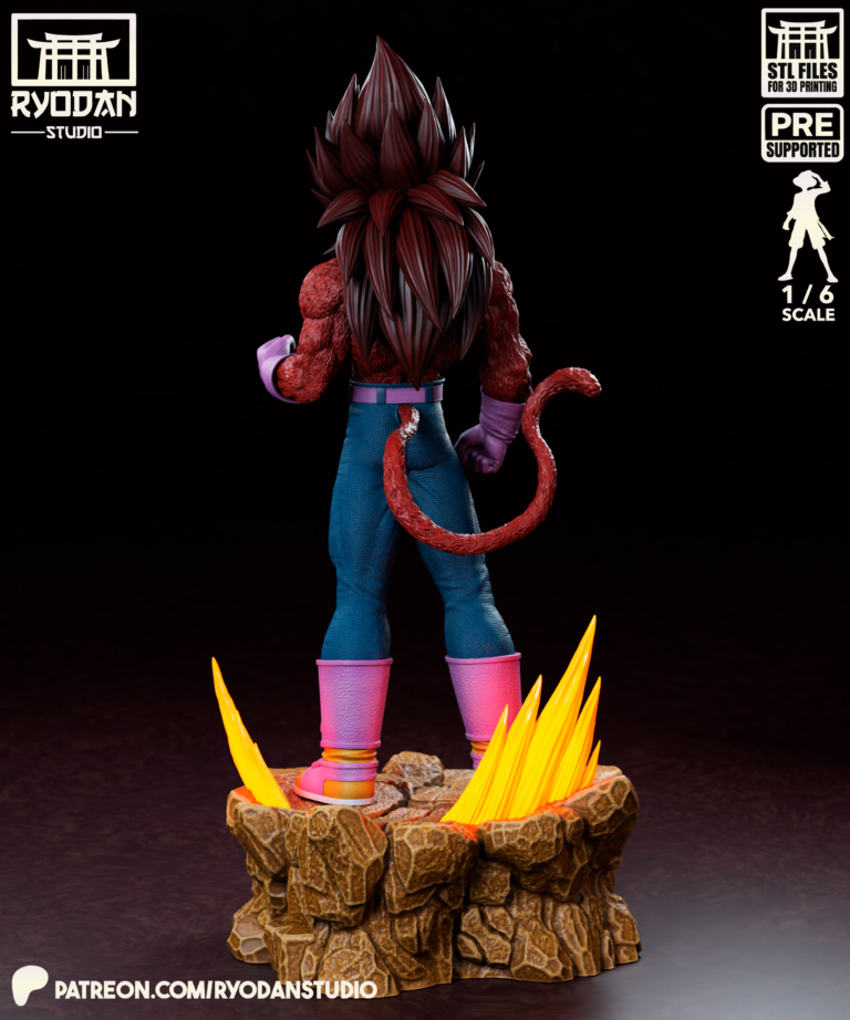 Vegeta SSJ4 STL - Dragon Ball