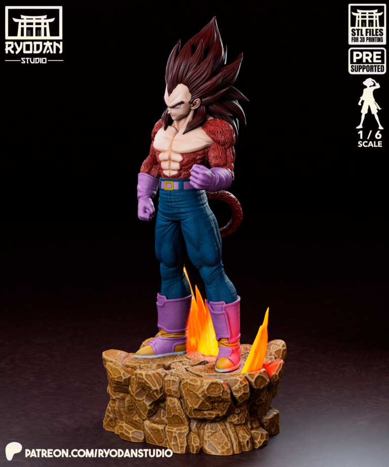 Vegeta SSJ4 STL - Dragon Ball