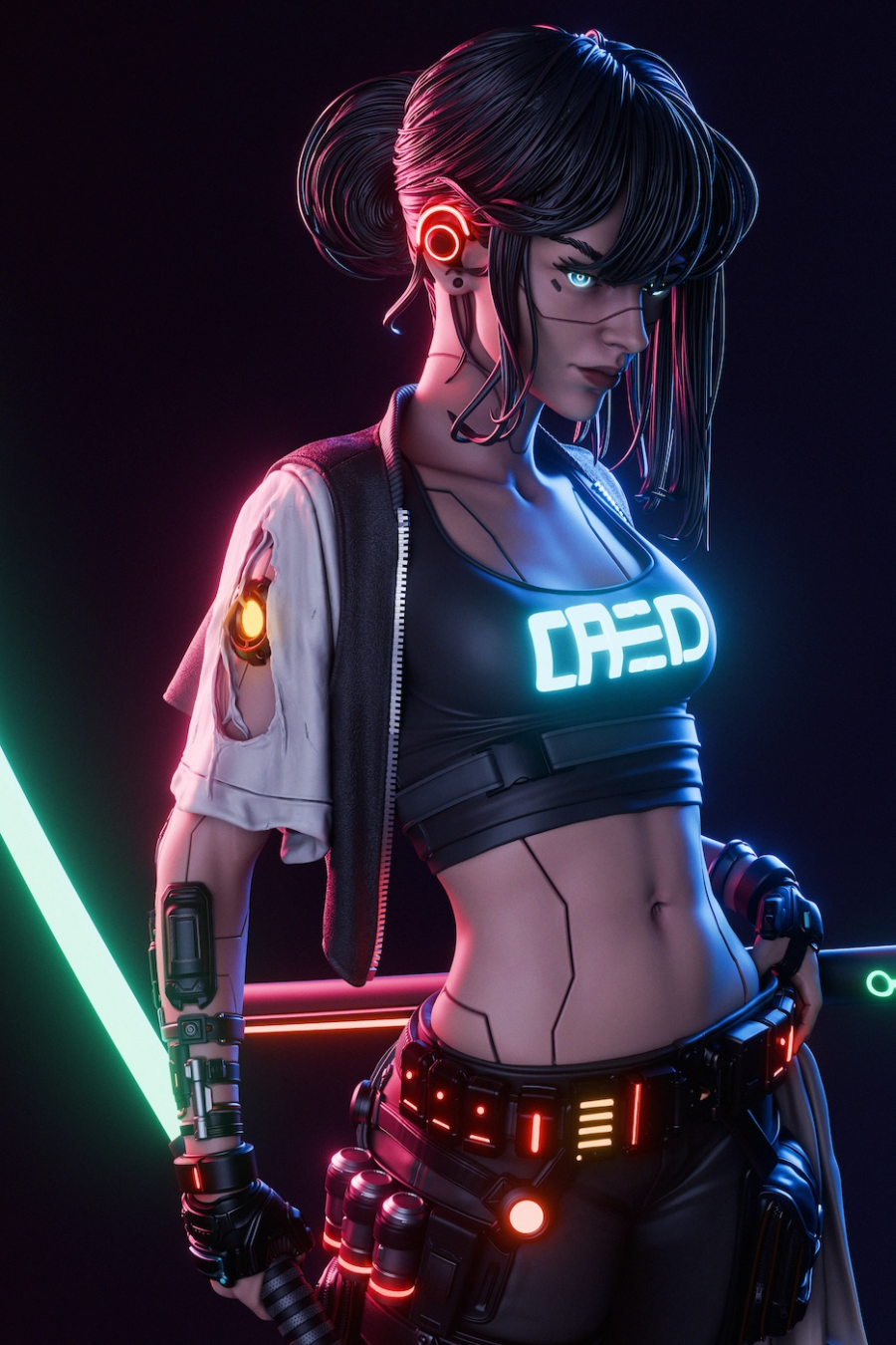 Cyberpunk Samurai STL Cover