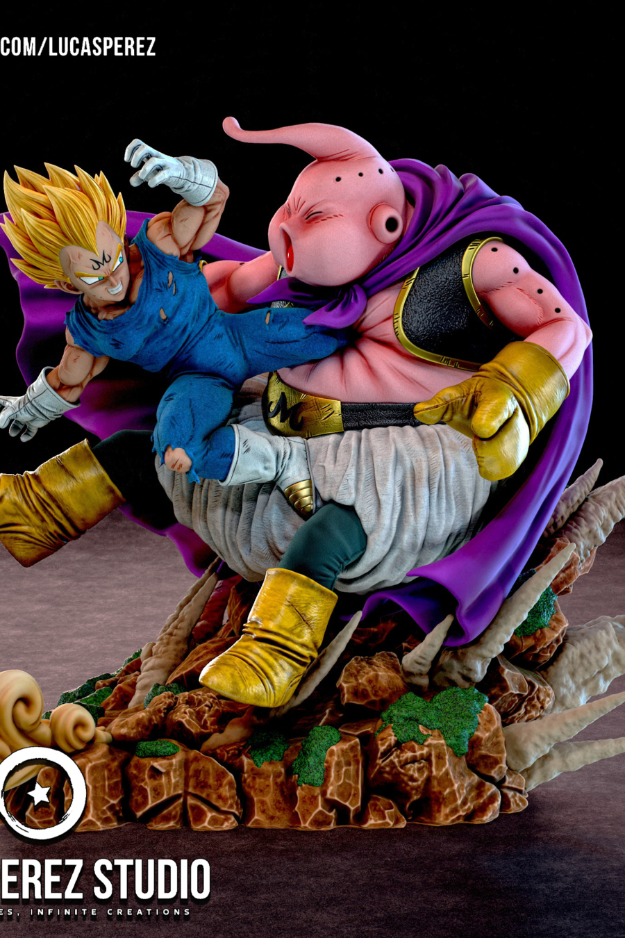 Majin Vegeta vs Majin Buu Diorama - Dragon Ball