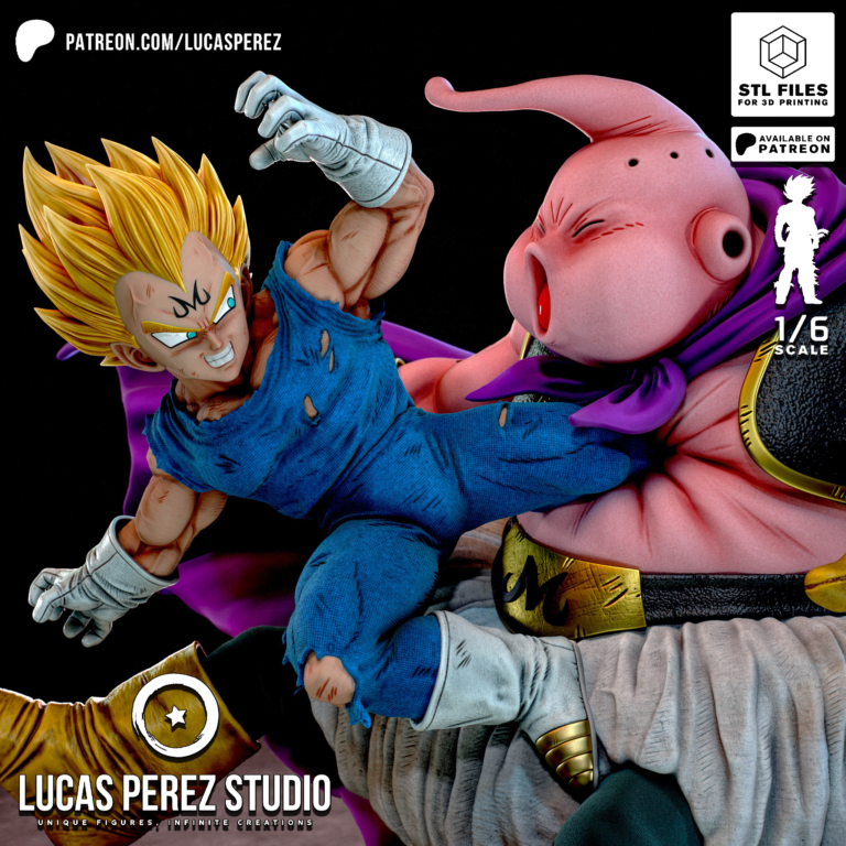 Majin Vegeta vs Majin Buu Diorama - Dragon Ball