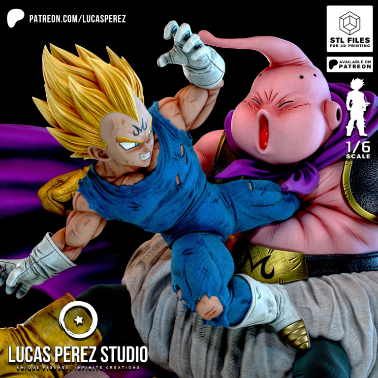 Majin Vegeta vs Majin Buu Diorama - Dragon Ball