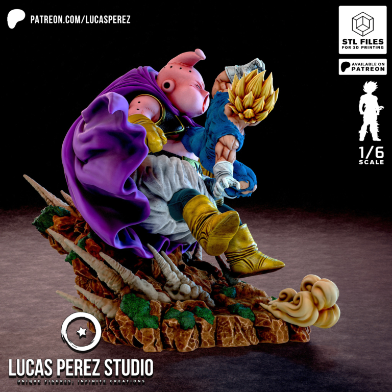Majin Vegeta vs Majin Buu Diorama - Dragon Ball