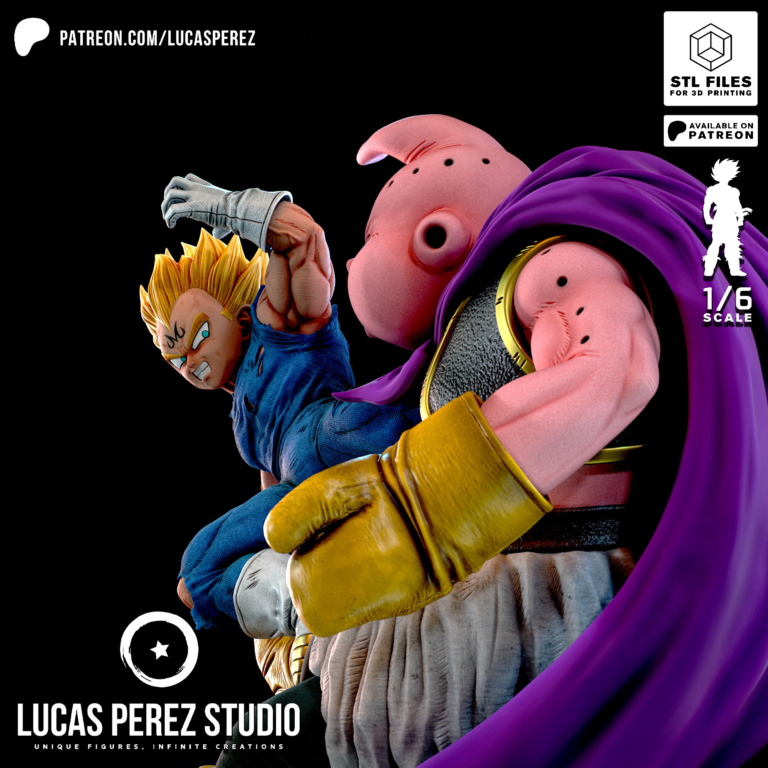 Majin Vegeta vs Majin Buu Diorama - Dragon Ball