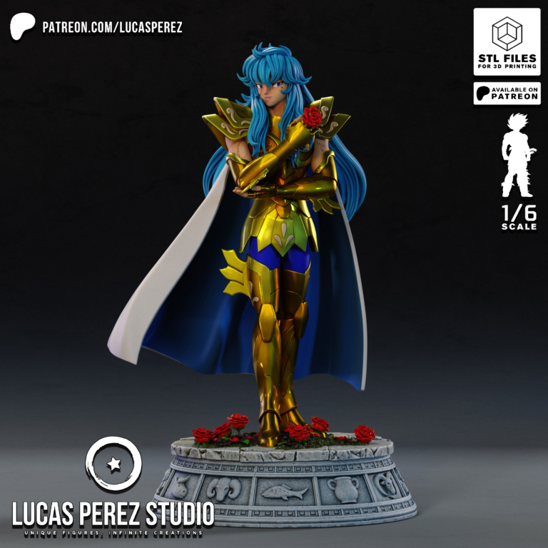 Pisces Aphrodite STL - Saint Seiya