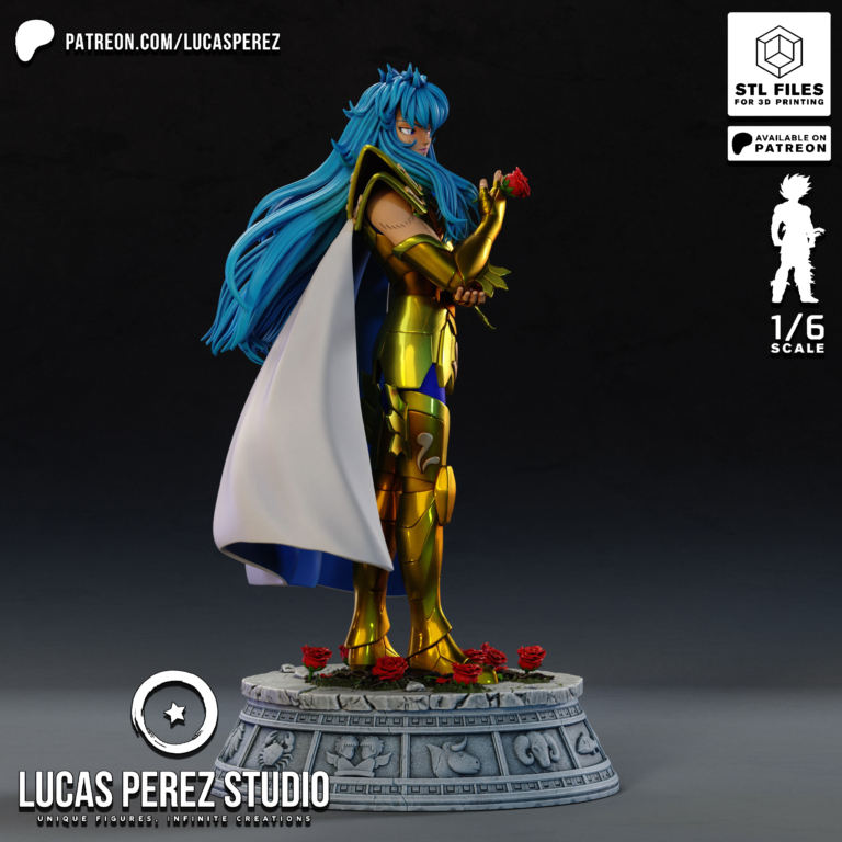 Pisces Aphrodite STL - Saint Seiya