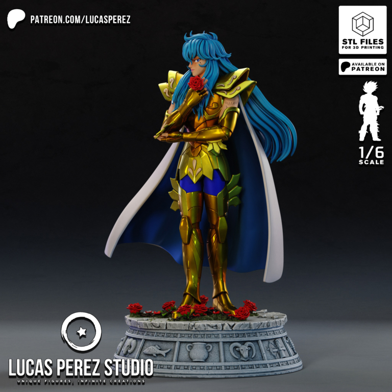 Pisces Aphrodite STL - Saint Seiya