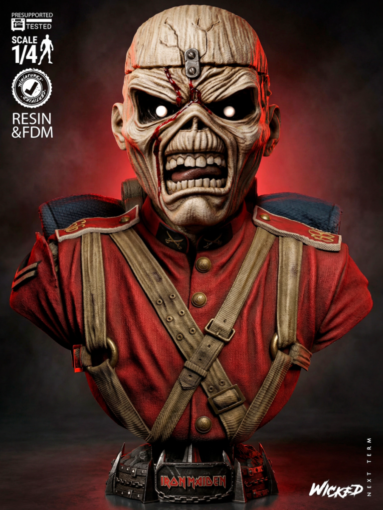 Eddie the Head STL + Bust + Extras - Iron Maiden