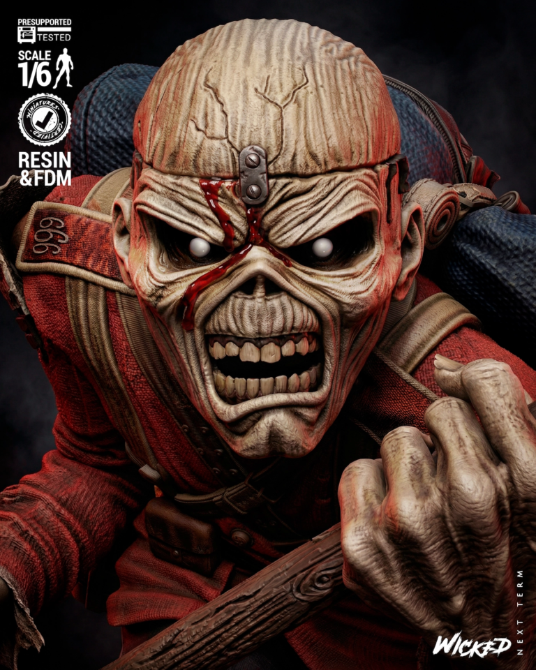 Eddie the Head STL + Bust + Extras - Iron Maiden