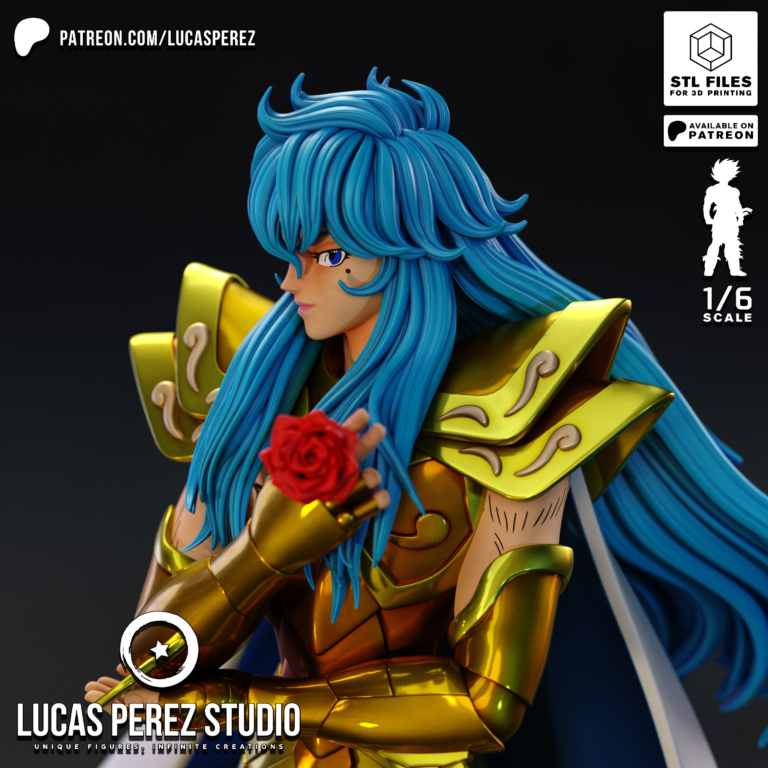 Pisces Aphrodite STL - Saint Seiya