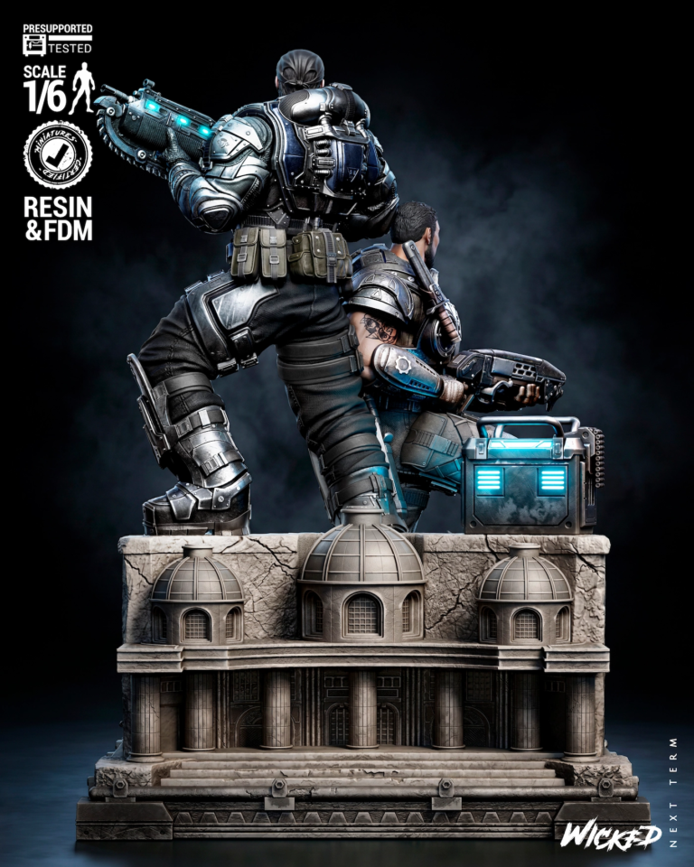 Gears of War Diorama + Bust