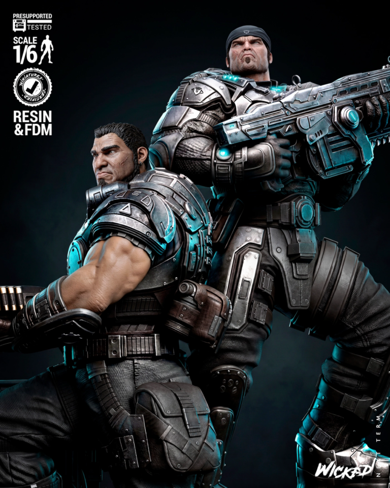 Gears of War Diorama + Bust
