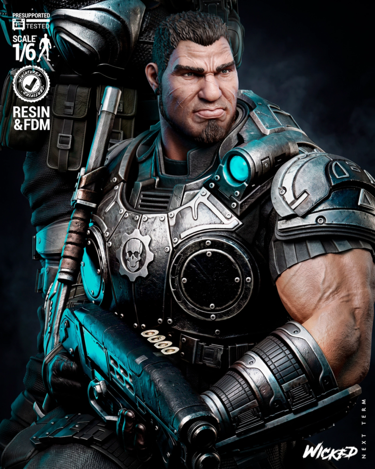Gears of War Diorama + Bust