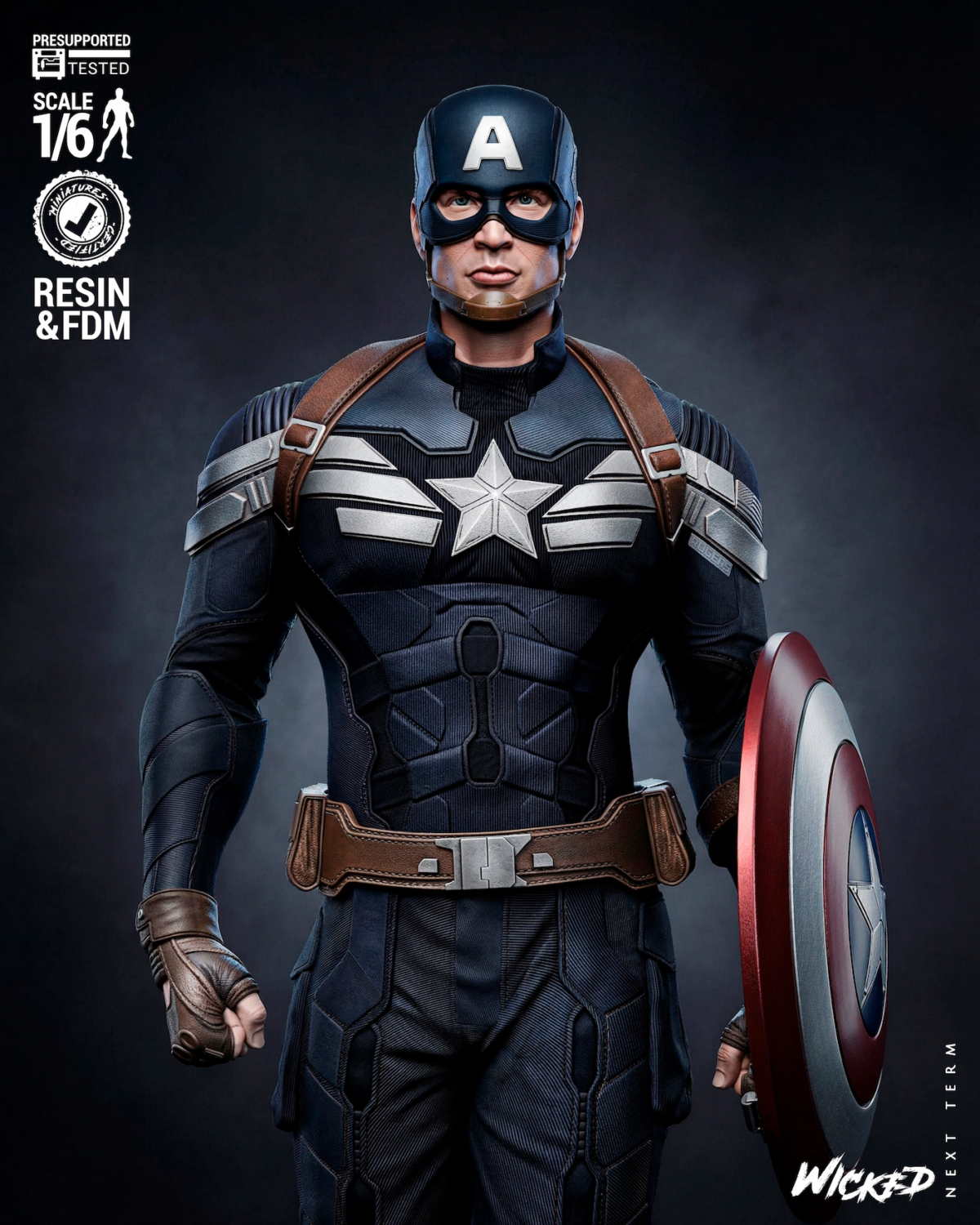 Captain America STL 6 (Winter Soldier) - Marvel | Epic STL Files for 3D ...