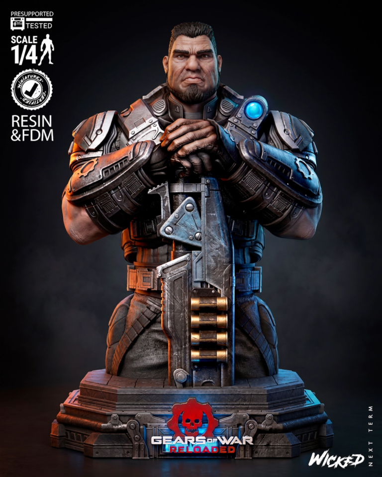 Gears of War Diorama + Bust
