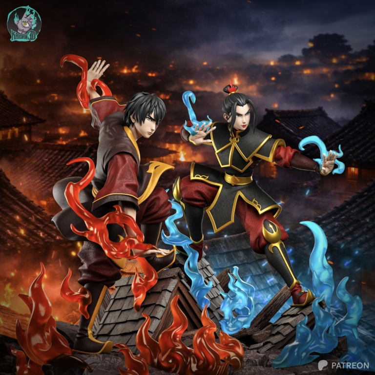Zuko and Azula Diorama - Avatar: The Last Airbender