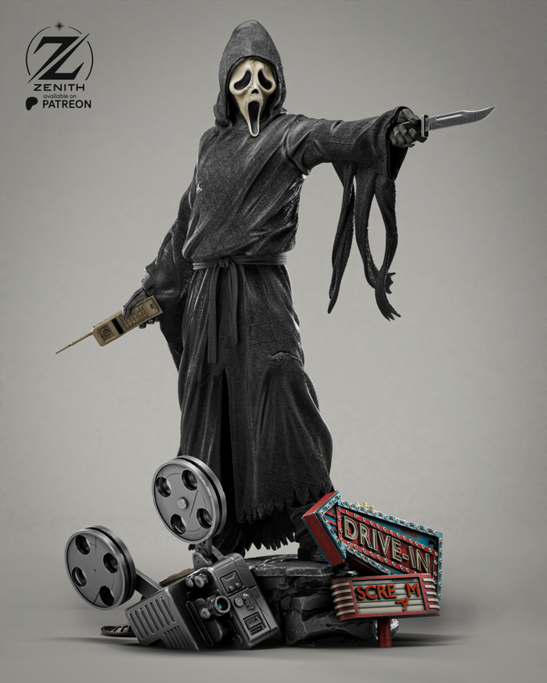 Ghostface STL 3 + Bust + Extras - Scream