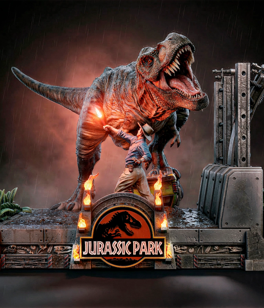 T-Rex & Alan Grant Diorama Cover