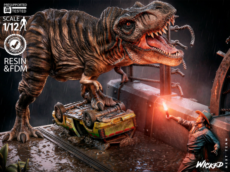 T-Rex & Alan Grant Diorama - Jurassic Park