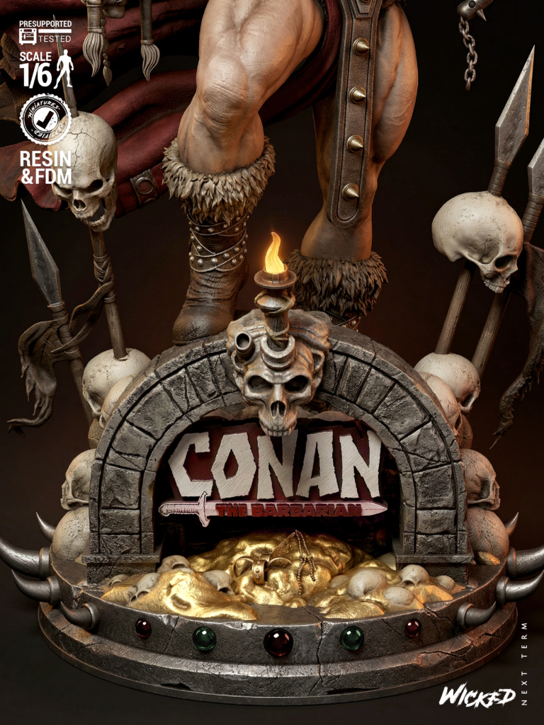 Conan STL 2 + Bust - Conan the Barbarian